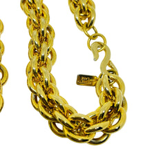 Load image into Gallery viewer, KENNETH LANE signed vintage gold tone massive chain designer necklace
