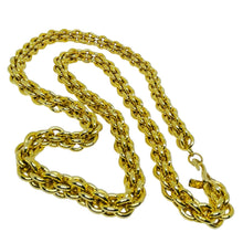 Load image into Gallery viewer, KENNETH LANE signed vintage gold tone massive chain designer necklace
