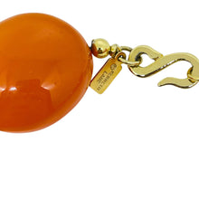 Load image into Gallery viewer, KENNETH LANE signed vintage massive amber resin beaded designer necklace
