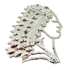 Load image into Gallery viewer, KJL KENNETH JAY LANE signed silver glass Native American Indian designer brooch
