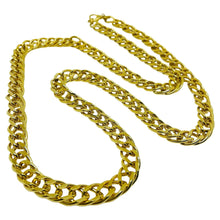 Load image into Gallery viewer, KJL KENNETH JAY LANE signed vintage gold tone designer chain necklace

