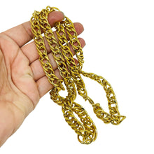 Load image into Gallery viewer, KJL KENNETH JAY LANE signed vintage gold tone designer chain necklace
