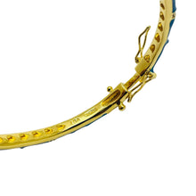 Load image into Gallery viewer, LAUREN G ADAMS gold plated rhinestone enamel designer runway bracelet
