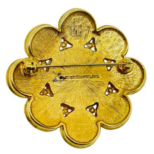 Load image into Gallery viewer, LIZ CLAIBORNE signed vintage gold tone pearl massive designer brooch
