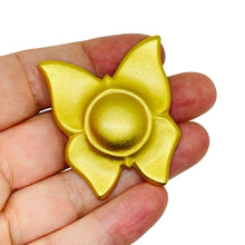 Load image into Gallery viewer, LIZ CLAIBORNE signed vintage matte gold tone butterfly designer brooch
