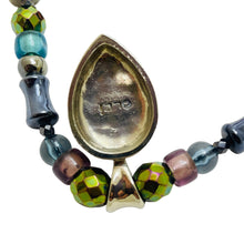 Load image into Gallery viewer, LIZ CLAIBORNE silver tone glass beaded designer necklace
