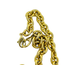 Load image into Gallery viewer, LIZ CLAIBORNE vintage gold tone massive chain heart resin cab designer necklace
