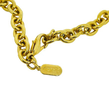 Load image into Gallery viewer, MARZIA signed vintage gold tone black resin cabs chain designer necklace
