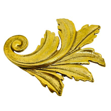 Load image into Gallery viewer, MMA 1993 signed vintage gold plated designer lead brooch
