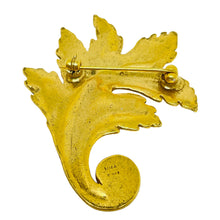 Load image into Gallery viewer, MMA 1993 signed vintage gold plated designer lead brooch
