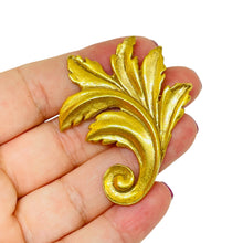Load image into Gallery viewer, MMA 1993 signed vintage gold plated designer lead brooch
