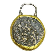 Load image into Gallery viewer, MONETY 22k gold bezel ancient Greek coin charm by DOROTA LASAK
