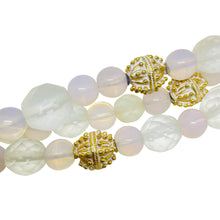 Load image into Gallery viewer, MONET signed gold tone glass beaded designer necklace
