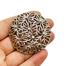 Load image into Gallery viewer, MONET signed silver tone large designer brooch
