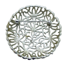Load image into Gallery viewer, MONET signed silver tone large designer brooch
