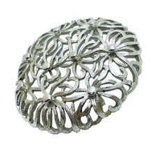 Load image into Gallery viewer, MONET signed silver tone large designer brooch
