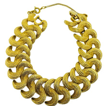 Load image into Gallery viewer, MONET signed vintage gold tone designer bracelet
