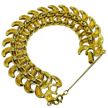 Load image into Gallery viewer, MONET signed vintage gold tone designer bracelet
