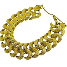 Load image into Gallery viewer, MONET signed vintage gold tone designer bracelet
