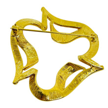 Load image into Gallery viewer, MONET signed vintage gold tone designer brooch
