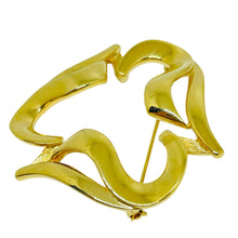 Load image into Gallery viewer, MONET signed vintage gold tone designer brooch
