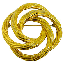 Load image into Gallery viewer, MONET signed vintage gold tone designer brooch
