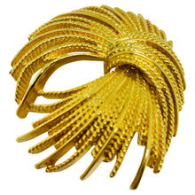 Load image into Gallery viewer, MONET signed vintage gold tone designer brooch
