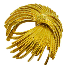 Load image into Gallery viewer, MONET signed vintage gold tone designer brooch
