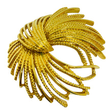 Load image into Gallery viewer, MONET signed vintage gold tone designer brooch
