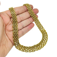Load image into Gallery viewer, MONET signed vintage gold tone designer chain necklace
