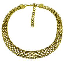 Load image into Gallery viewer, MONET signed vintage gold tone designer chain necklace
