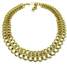 Load image into Gallery viewer, MONET signed vintage gold tone designer chain necklace
