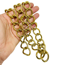 Load image into Gallery viewer, MONET signed vintage gold tone designer chain necklace bracelet set
