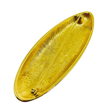 Load image into Gallery viewer, MONET signed vintage gold tone enamel modernist designer brooch

