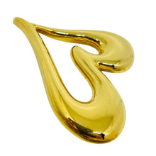 Load image into Gallery viewer, MONET signed vintage gold tone heart designer brooch

