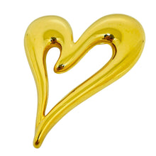 Load image into Gallery viewer, MONET signed vintage gold tone heart designer brooch
