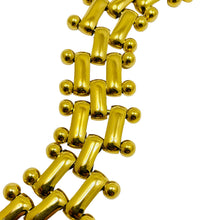 Load image into Gallery viewer, MONET signed vintage gold tone massive chain designer bracelet
