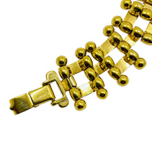 Load image into Gallery viewer, MONET signed vintage gold tone massive chain designer bracelet
