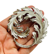 Load image into Gallery viewer, MONET signed vintage silver designer brooch
