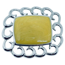 Load image into Gallery viewer, MONET signed vintage silver tone enamel modernist designer brooch

