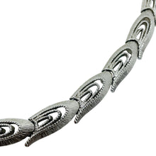 Load image into Gallery viewer, MONET signed vintage silver tone link designer necklace
