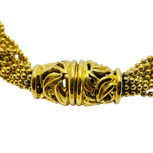 Load image into Gallery viewer, NAPIER signed gold tone chain designer necklace

