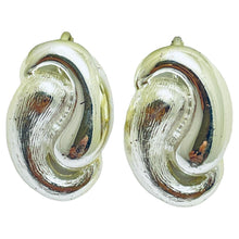Load image into Gallery viewer, NAPIER signed silver designer clip on earrings
