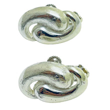 Load image into Gallery viewer, NAPIER signed silver designer clip on earrings
