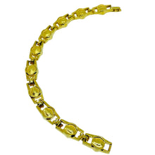 Load image into Gallery viewer, NAPIER signed vintage gold plated crystal designer bracelet
