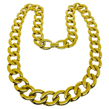 Load image into Gallery viewer, NAPIER signed vintage gold tone designer chain necklace
