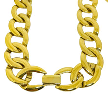 Load image into Gallery viewer, NAPIER signed vintage gold tone designer chain necklace
