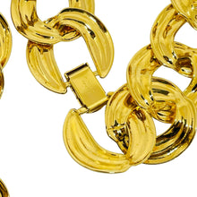 Load image into Gallery viewer, NAPIER signed vintage gold tone designer chain necklace
