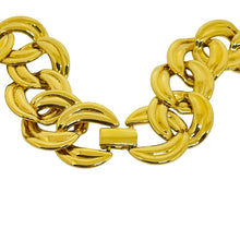 Load image into Gallery viewer, NAPIER signed vintage gold tone designer chain necklace
