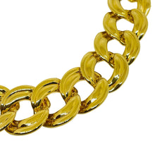 Load image into Gallery viewer, NAPIER signed vintage gold tone designer chain necklace
